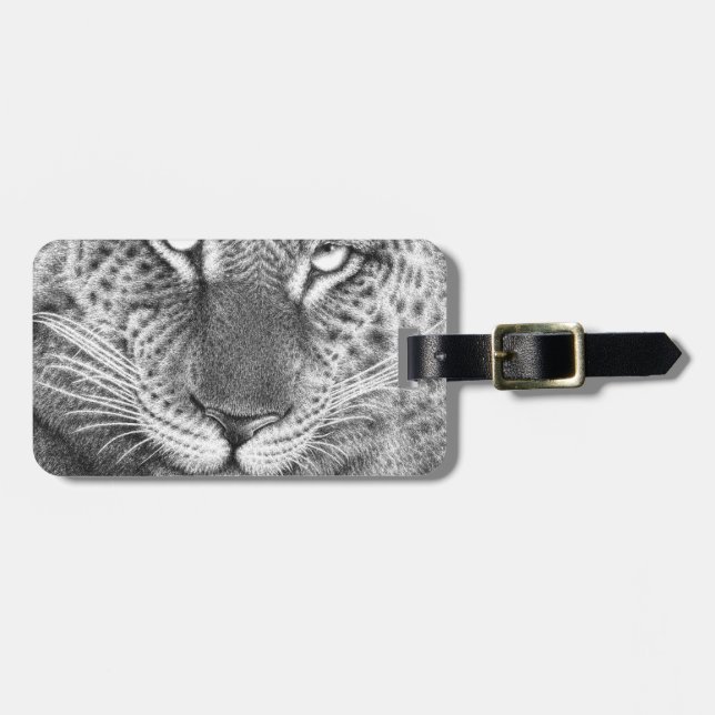 Leopard-Gepäckanhänger Gepäckanhänger (Vorderseite horizontal)
