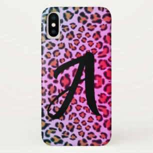 Leopard-Gepard-Gepard-Rosa-Muster - mit Monogramm Case-Mate iPhone Hülle