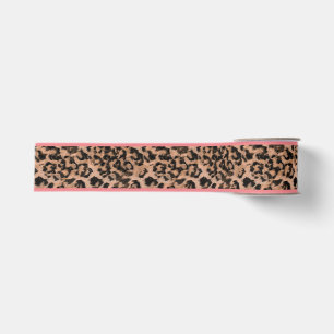 Leopard - gepunkteter Tierdruck drucken Ripsband