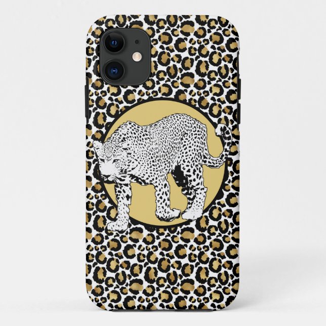 Leopard-Gesamtdesign Case-Mate iPhone Hülle (Rückseite)