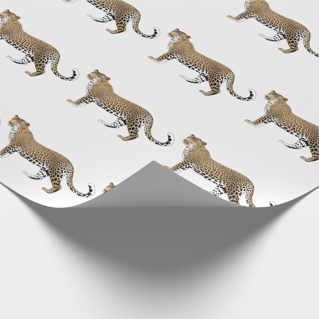 Leopard Geschenkpapier (Ecke)