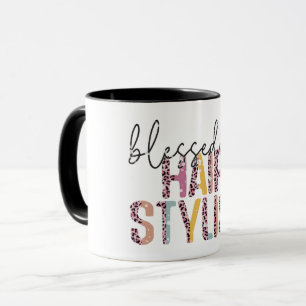 Leopard gesegnet Frisstylist Tasse