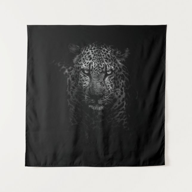 LEOPARD GESICHT WANDTEPPICH (Vorderseite)