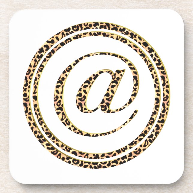 Leopard @ getränkeuntersetzer (Vorderseite)