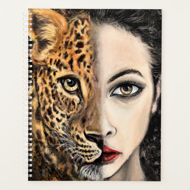 Leopard Girl Planner Planer (Vorderseite)