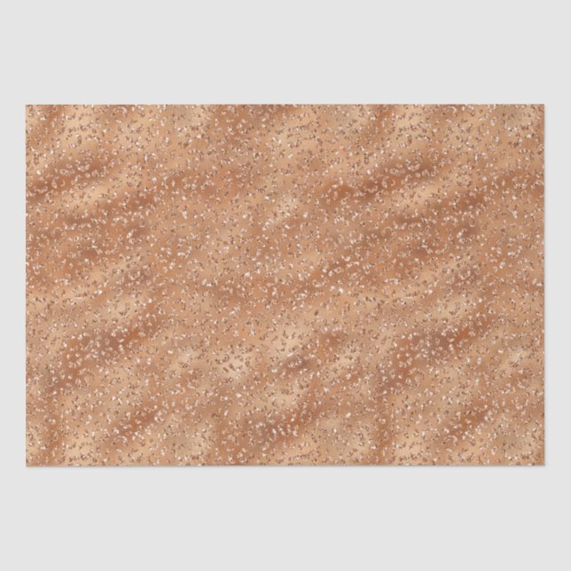 Leopard-Glitzer aus Kupfer Seidenpapier (Vorderseite)
