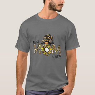 Leopard Gnome Sun-Blume Happy Mother Day B-Est T-Shirt