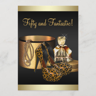 Leopard-Goldfrauen am Geburtstag Einladung