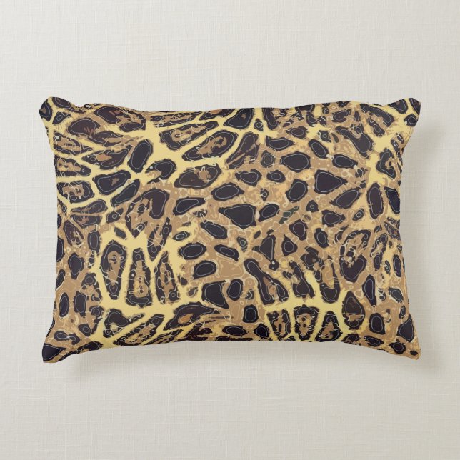Leopard Grade A Coussin d'accentuation en coton 16 (Devant)