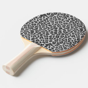 Leopard-grauer und hellgrauer Druck Tischtennis Schläger