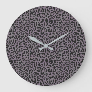 Leopard Große Wanduhr