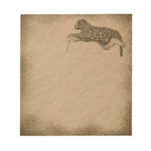 Leopard-Grunge Notizblock