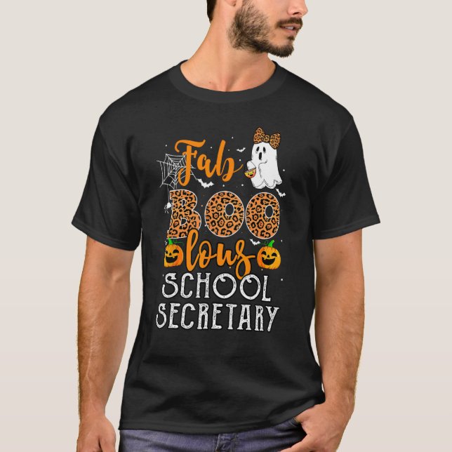 Leopard Halloween Kostüm für Schulsekretär Fab T-Shirt (Vorderseite)