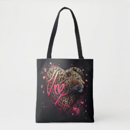 Leopard Heart Love Graffiti Art                    Tasche