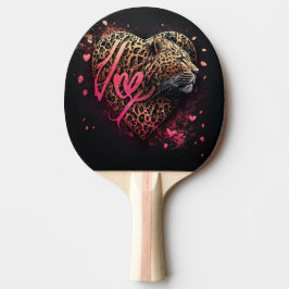 Leopard Heart Love Graffiti Art                    Tischtennis Schläger