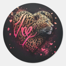 Leopard Heart Love Graffiti-Kunst