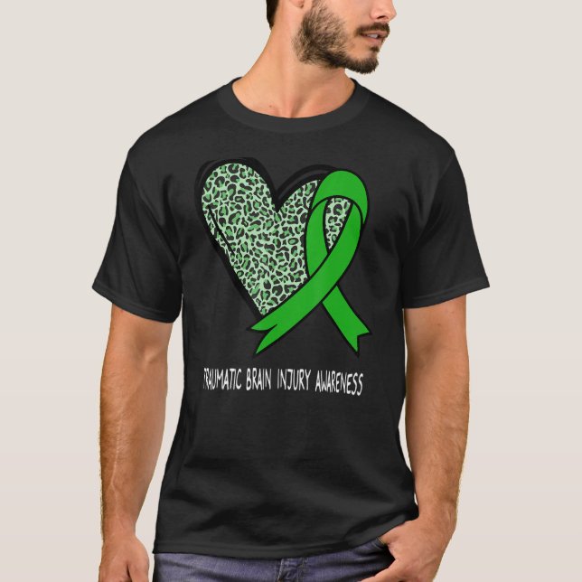 Leopard Herztraumatischer Hirnverletzung Bewusstse T-Shirt (Vorderseite)