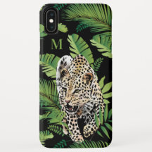 Leopard Illustration kundenspezifische Monogramm-T