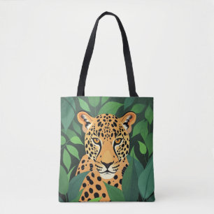 Leopard im Dschungel Tasche