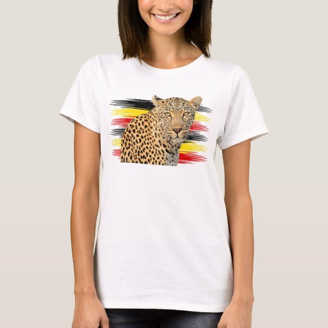 Leopard Inspiriert Tshirt (Vorderseite)