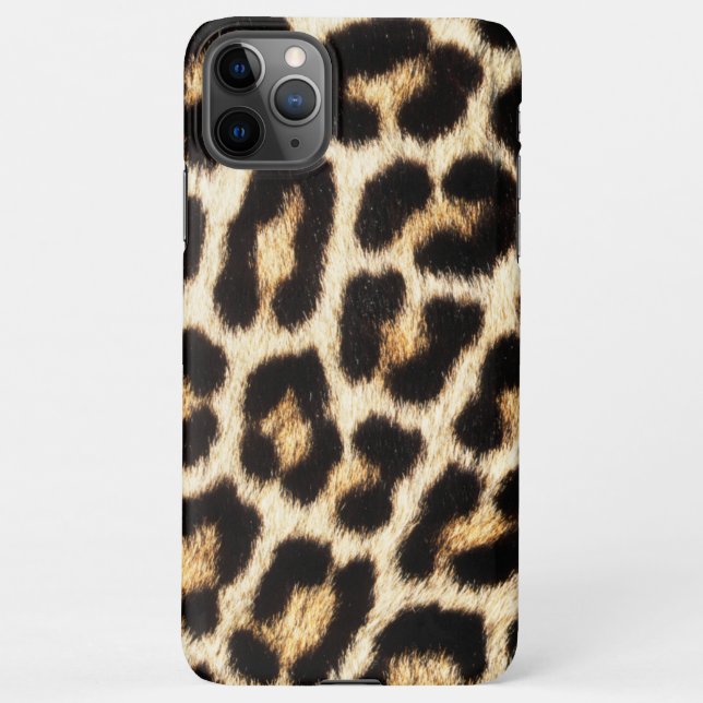 Leopard iPhone 11 Pro MaxSlim Gehäuse, Glossy Hülle (Rückseite)