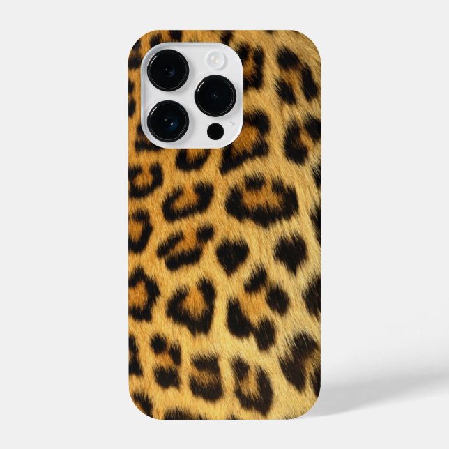 Leopard iPhone 14 Pro Hülle (Rückseite)