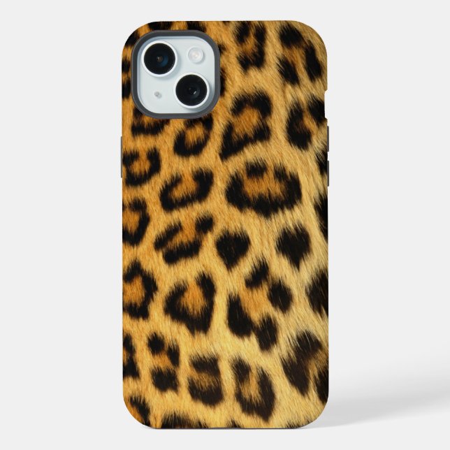 Leopard iPhone 15 Plus Hülle (Rückseite)