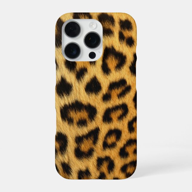 Leopard iPhone 16 Pro Hülle (Rückseite)