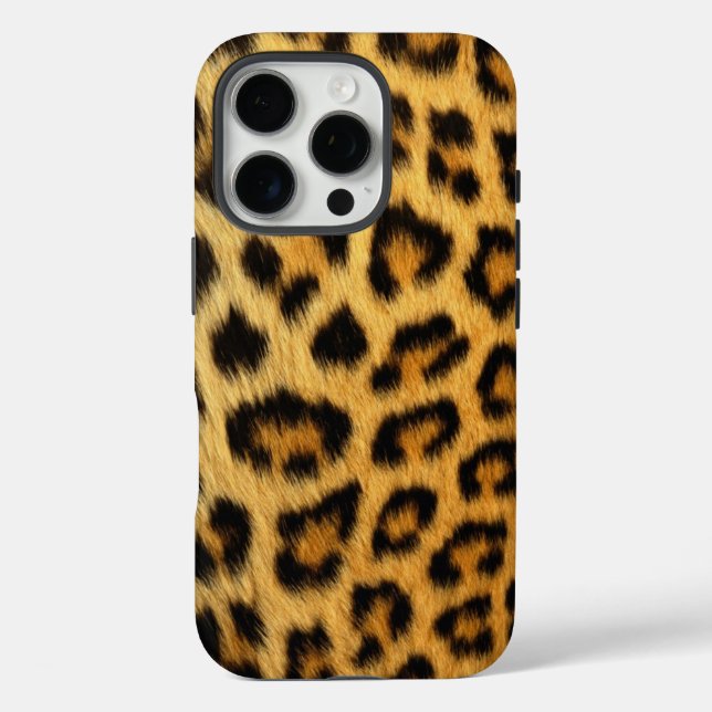 Leopard iPhone 16 Pro Hülle (Rückseite)