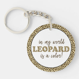 Leopard ist ein farbiger Fun Leopard Print Fashion Schlüsselanhänger