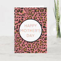 Leopard Jaguar Animal Print Mother Day Holiday