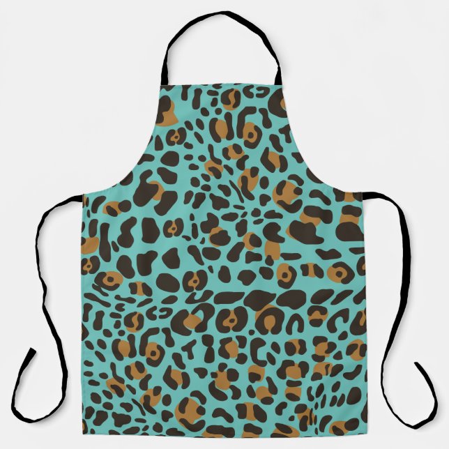 Leopard Jaguar Animal Print Muster Schürze (Vorderseite)