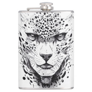 Leopard Jaguar Animal Wild Nature Illustration Art Flachmann