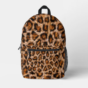 Leopard Jaguar Cat Brown Fur Muster-24609 Bedruckter Rucksack