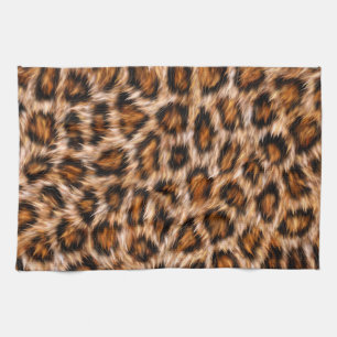 Leopard Jaguar Cat Brown Fur Muster-24609 Geschirrtuch