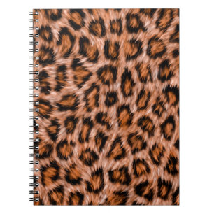 Leopard Jaguar Cat Brown Fur Muster-24609 Notizblock