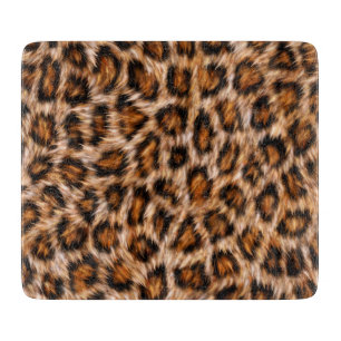 Leopard Jaguar Cat Brown Fur Muster-24609 Schneidebrett