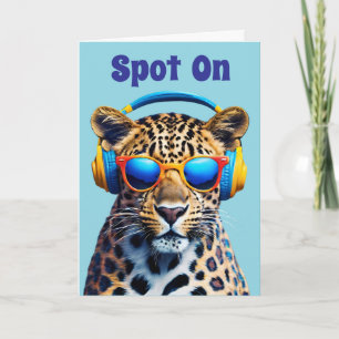 Leopard Jammin" Karte