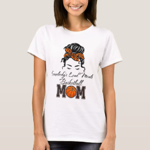 Leopard Jones Loudmouth Sketll Mama Mama Mothe T-Shirt
