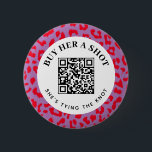 Leopard-Junggeselinnen-Abschied kaufen eine Shot Q Button<br><div class="desc">Eine viel sicherere Möglichkeit, Fremden, Freunden oder Familienmitgliedern lassen, die Braut zu einem Drink am Bachelorette-Abend zu kaufen. Dieser niedliche tragbare Knopf enthält bearbeitbaren Text und ein scannbares QR-Code-Set mit einer benutzerdefinierten Zahlungsoption. Ein schnörkelloser Rahmen aus rotem und lila Leopardenprint ist ein auffälliges und lustiges Extra für die Nachtfeste eines...</div>