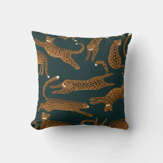 Leopard Jungle: Tierdruck Vintag. Kissen