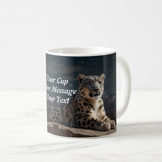 Leopard Kaffeetasse (VorderseiteRechts)