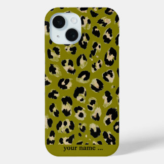 Leopard Kaki Print Case-Mate iPhone Hülle