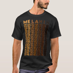 Leopard Kariert Melanin Shirt für Frauenstolz Blac