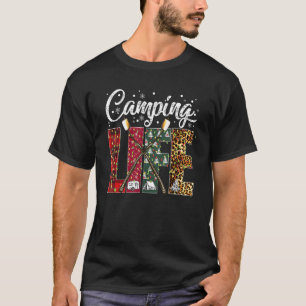 Leopard Karierten Weihnachtsbaum Camper Vehicles C T-Shirt