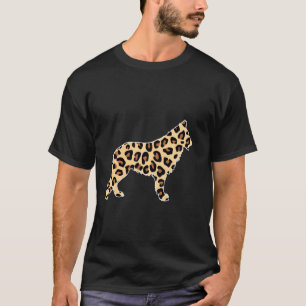 Leopard Karo Deutscher Schäferhund Welpe Liebhaber T-Shirt