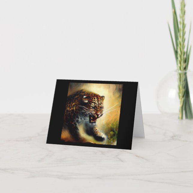 Leopard Karte (Vorderseite)