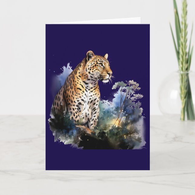 Leopard-Karte #1 Karte (Vorderseite)