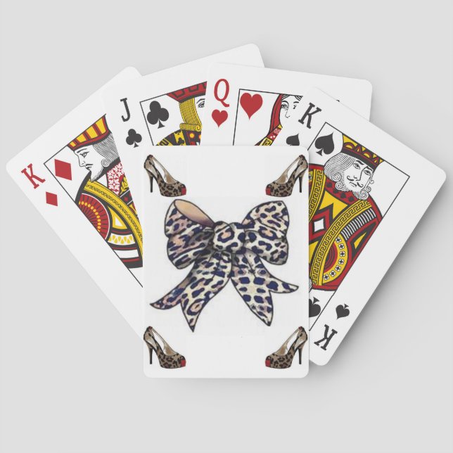 Leopard Kartenstapel Spielkarten (Rückseite)