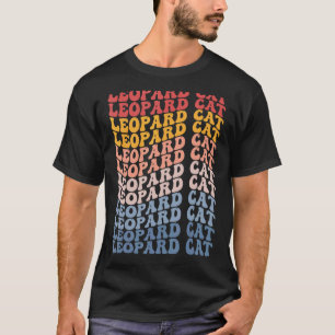 Leopard Katze Groovy Retro 1 T-Shirt